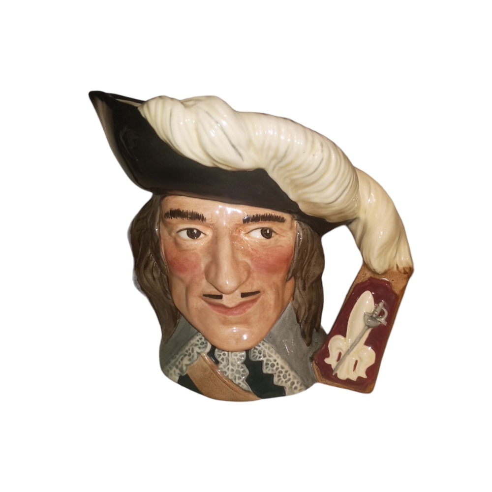 Royal Doulton D'Artagnon 1982 LARGE Toby Character Jug Vintage Collectib…